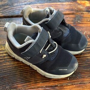 On Running Kids Black and White Sneakers